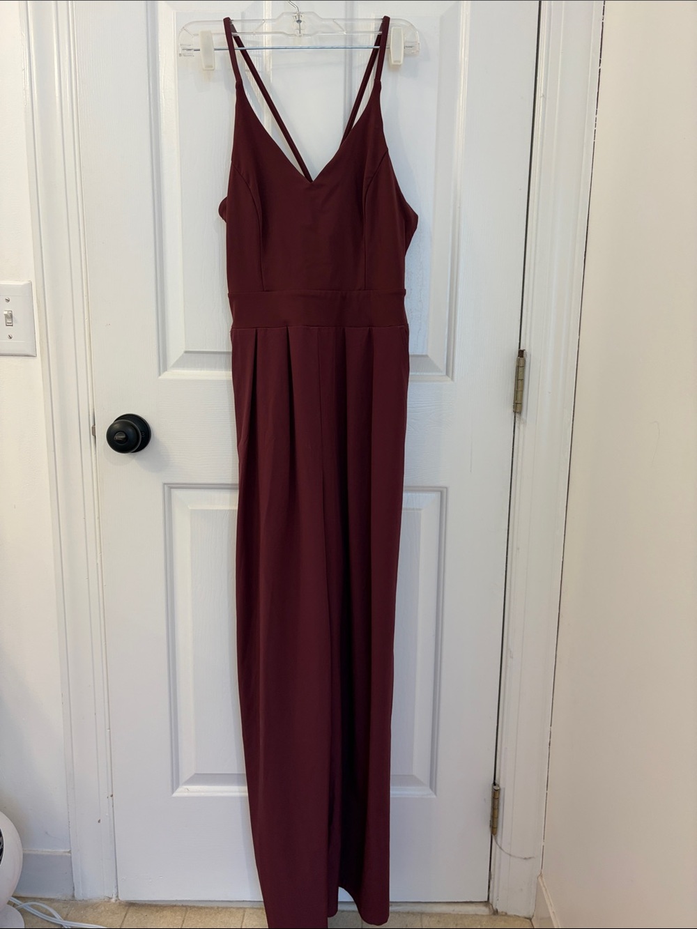 HALARA size M  burgundy jumpsuit like new
